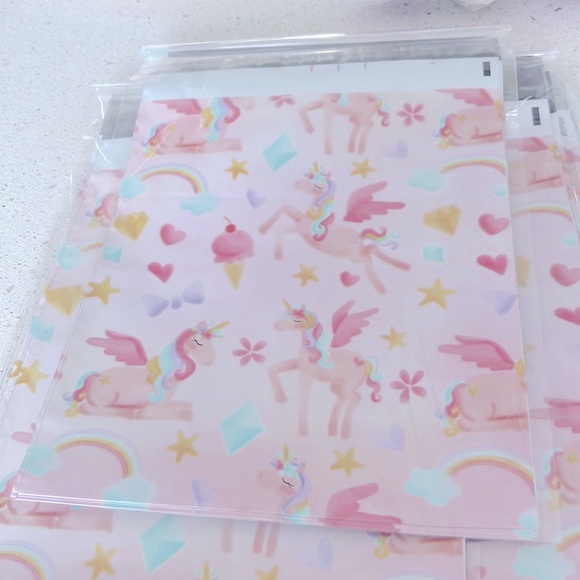 CLEARANCE 10 pcs Unicorns Poly Mailers 10"x13" inches - Picture 3 of 3